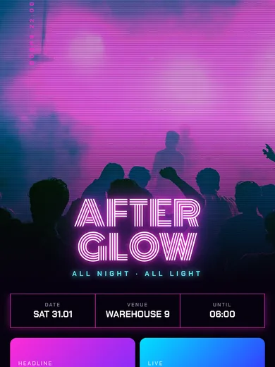 Afterglow email: All night, all light