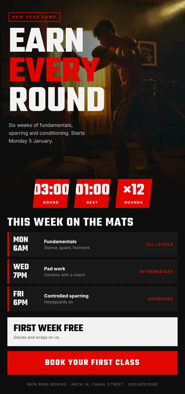 Iron Ring email: Earn every round