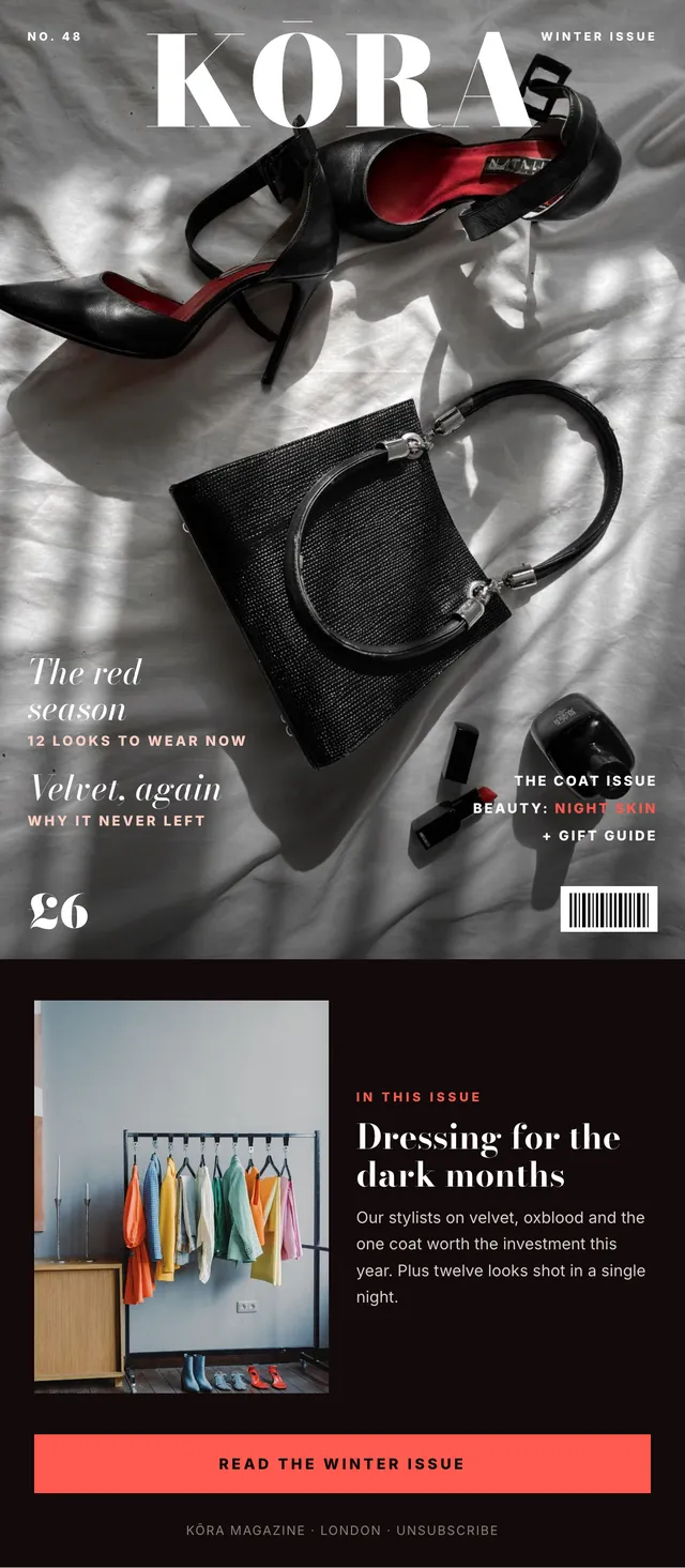 Kōra email: The red season