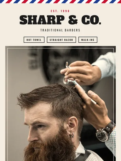 Sharp & Co. email: £10 off your first cut